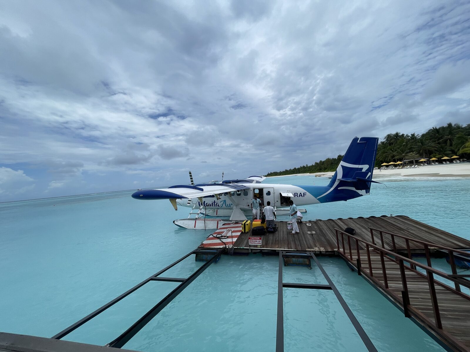 Turquoise reef waters, Maldives
