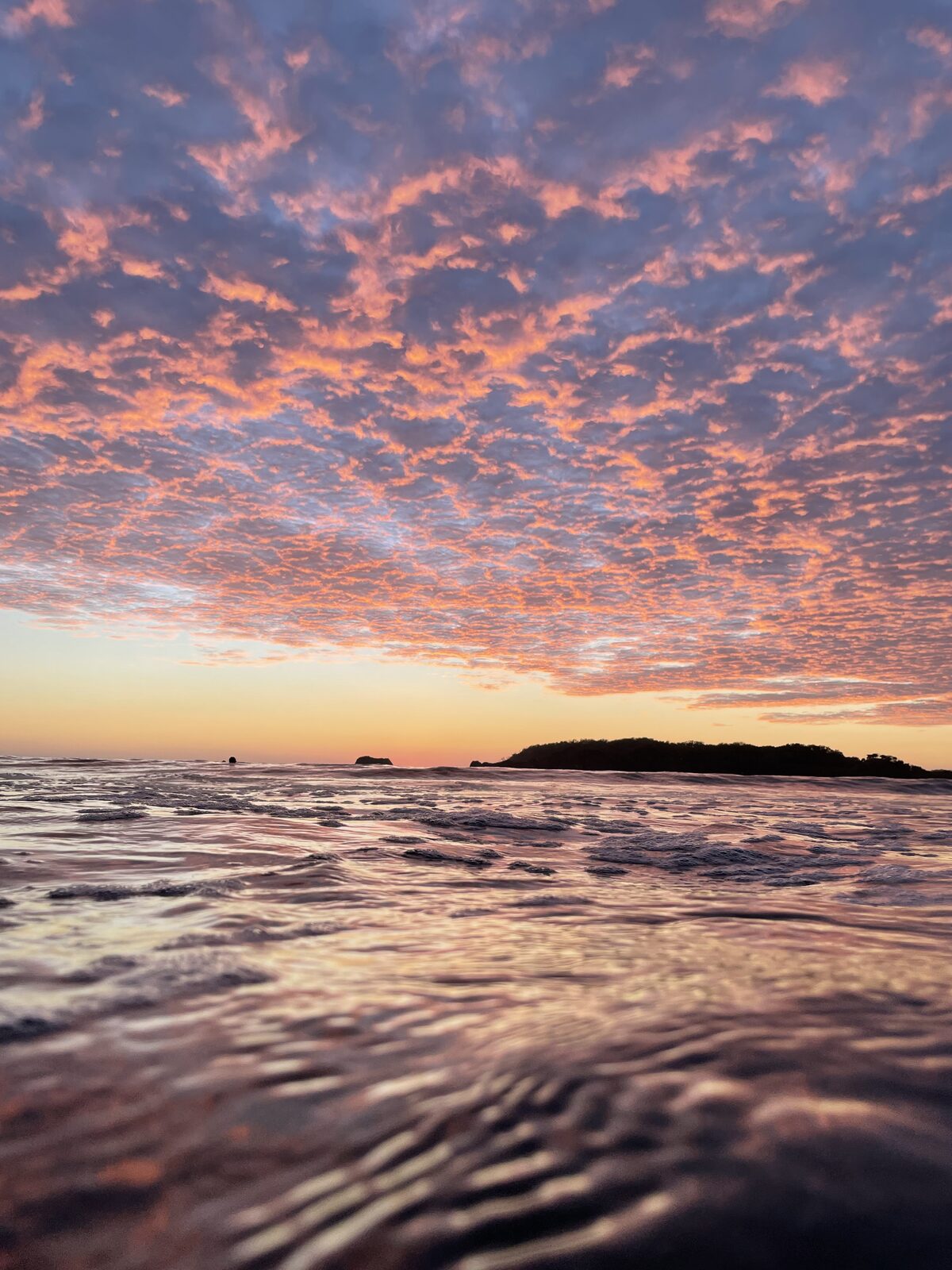 Surf break on the Pacific coast